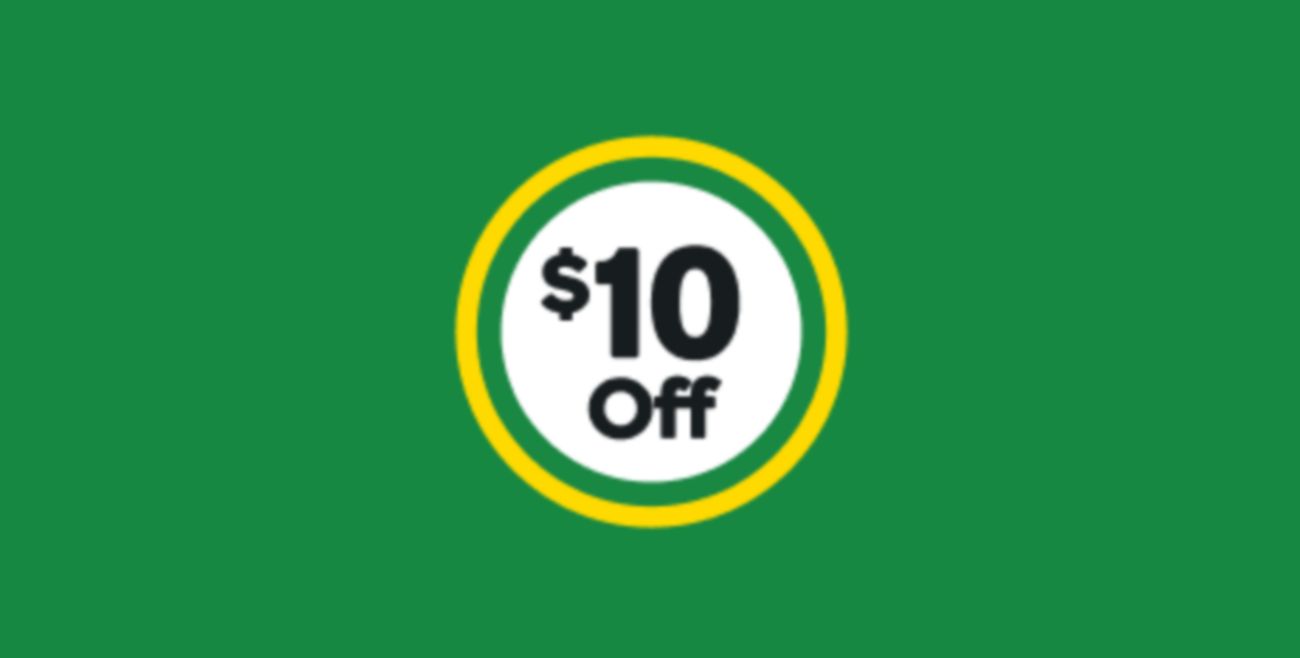 $10 off your first order